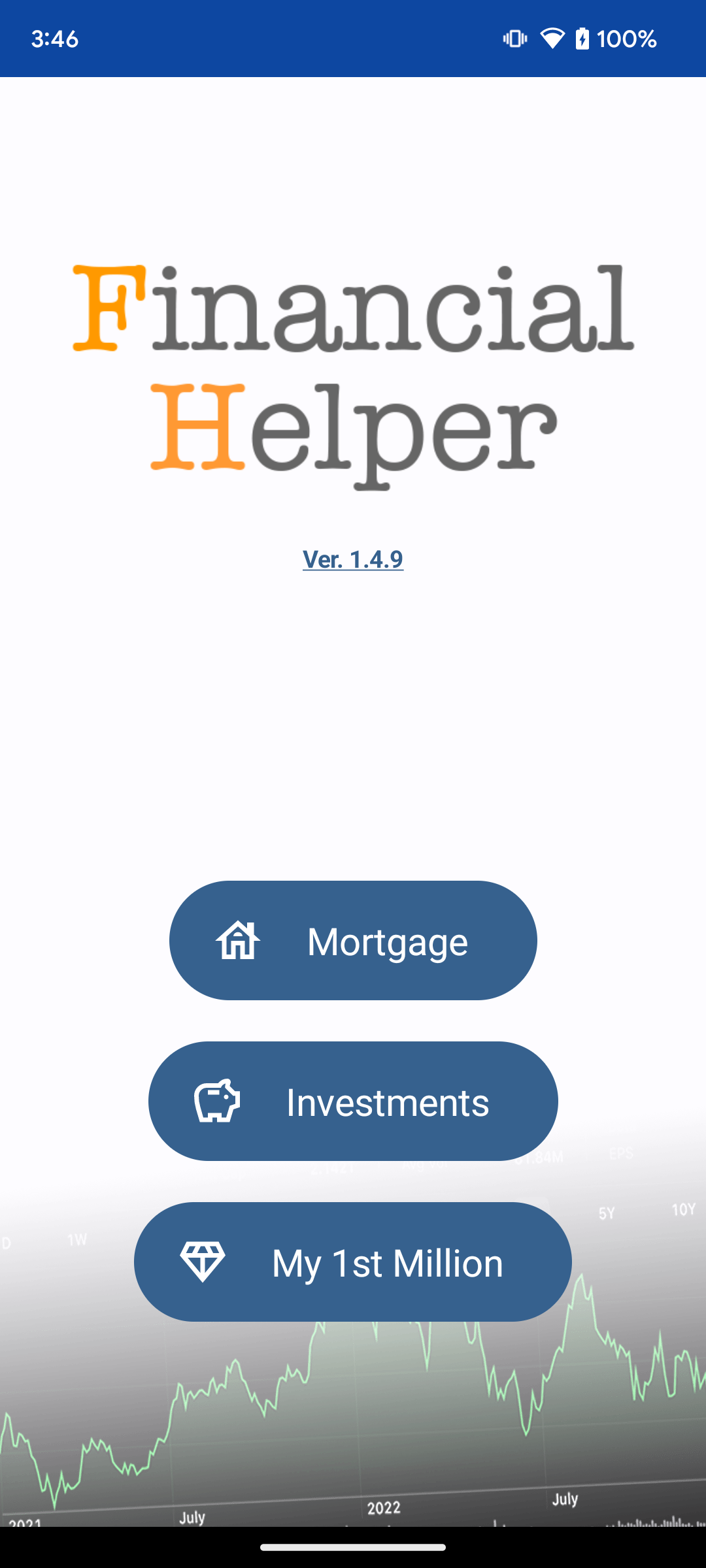 Home screen (light theme)